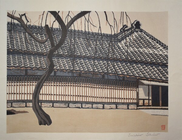 Winter Day by Sekino, Jun'ichiro, Woodblock Print
