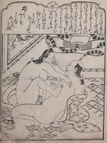 Good Times by Moronobu, Woodblock Print
