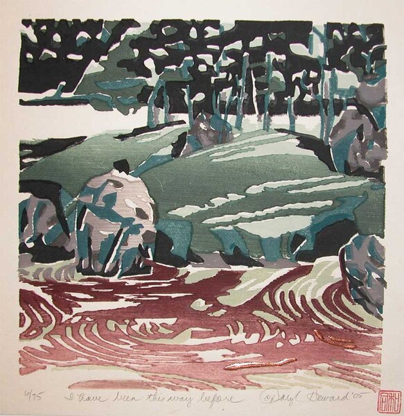 I have been this way before by Howard, Daryl, Woodblock Print