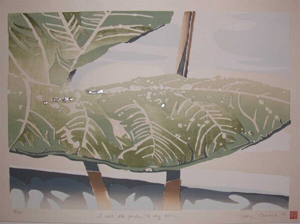 I call the garden to my side by Howard, Daryl, Woodblock Print