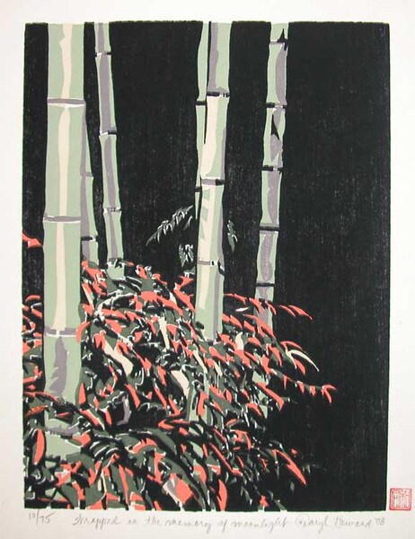 Wrapped in the memory of moonlight by Howard, Daryl, Woodblock Print