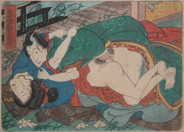 Rapture by Kunisada, Woodblock Print