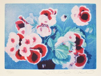 Pansies by Ito, Wako, Mezzotint