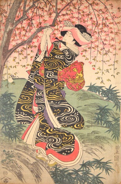 Springtime by Toyokuni I, Woodblock Print
