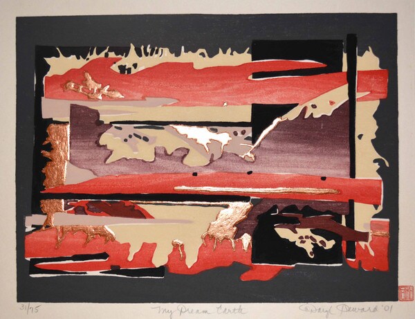 My Dream Earth by Howard, Daryl, Woodblock Print
