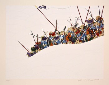 Yoritomo Raises in Arms by Takeda, Hideo, Silkscreen
