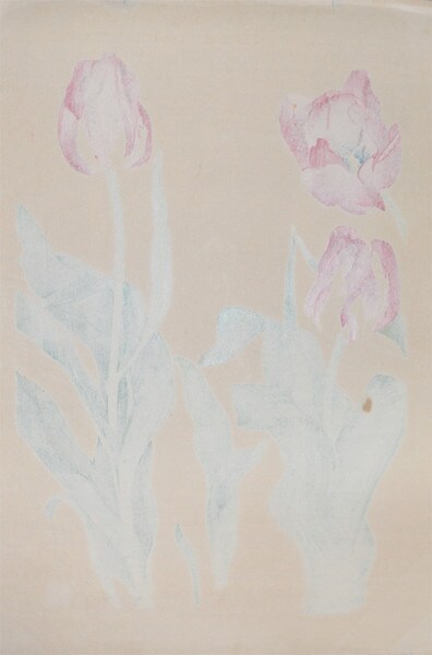 Tulip by Chigusa, Soun, Woodblock Print