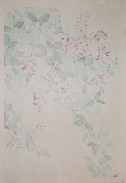 Bushclover by Kawarazaki, Shodo, Woodblock Print