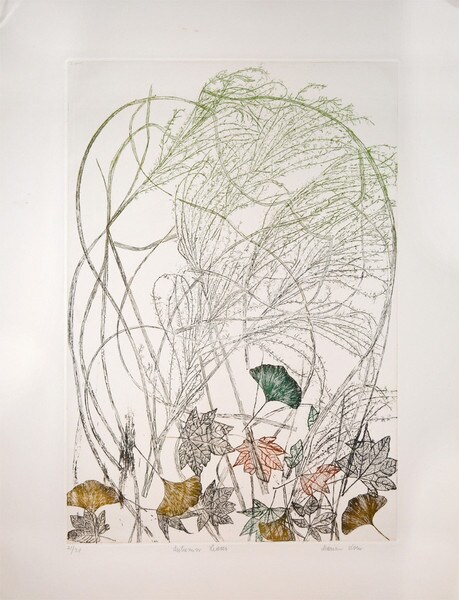 Autumn Leaves by Korn, Marian, Etching