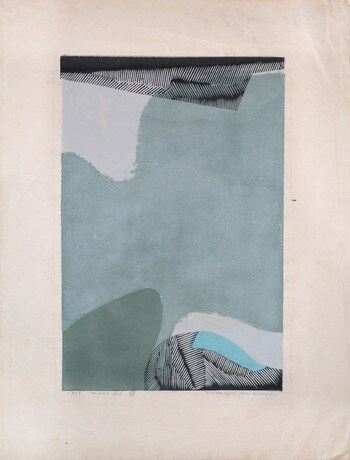 Moss No 1 by Yoshida, Masaji, Woodblock Print