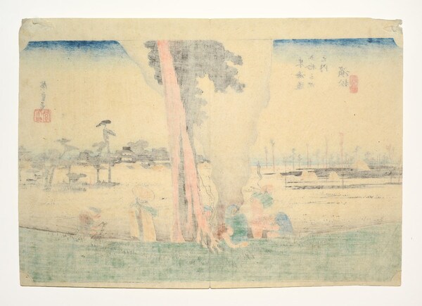 Hamamatsu by Hiroshige, Woodblock Print