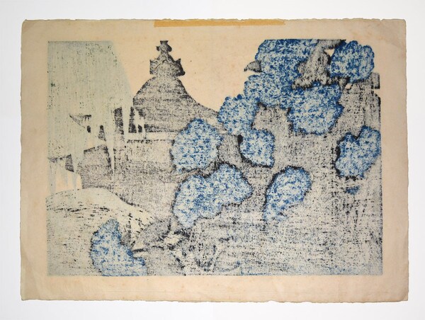 June Kamakura by Saito, Kiyoshi, Woodblock Print