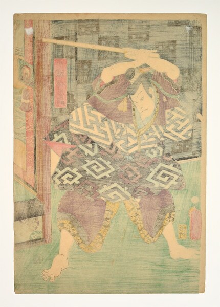 Fuwa Banzaemon by Toyokuni III, Woodblock Print