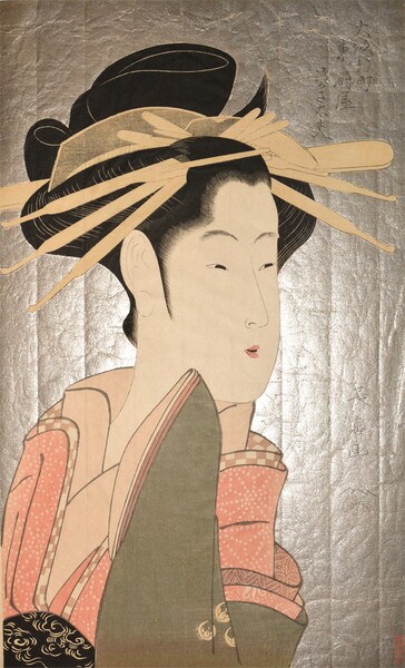 Tayu from HigashiOgiya House ( Reproduction) by Choki, Woodblock Print