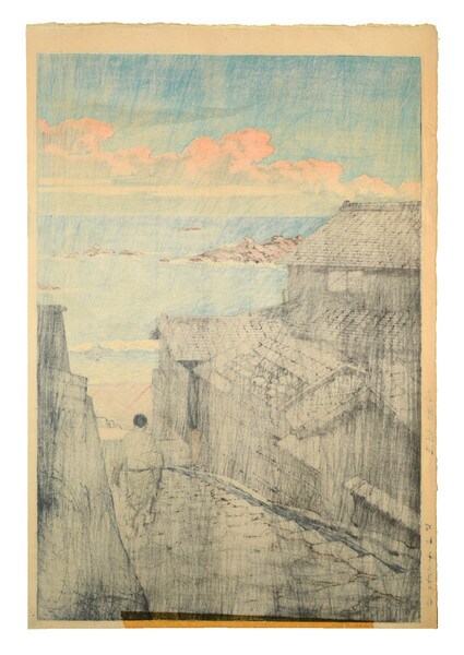 Namikiri in Shima by Hasui, Woodblock Print