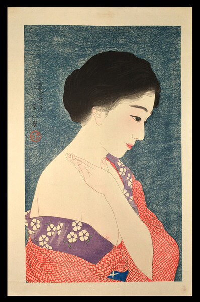 Makeup by Kotondo, Woodblock Print