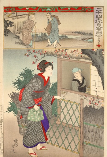 Shu Jusho (Zhu Shouchang) by Chikanobu, Woodblock Print