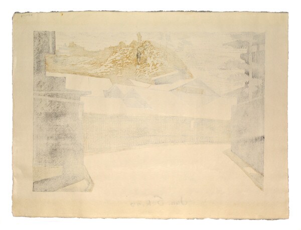 Kakegawa, Mountaintop Kannon by Sekino, Jun'ichiro, Woodblock Print