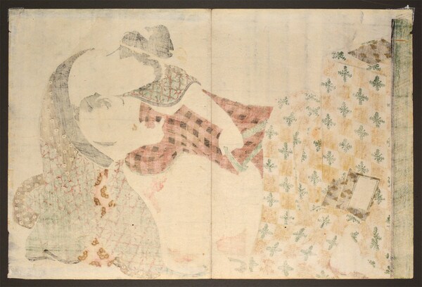 One Day in Winter by Hokusai, Woodblock Print