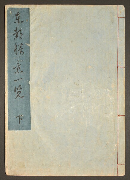 Fine Views of the Eastern Capital at a Glance (Toto Shokei Ichiran) Vol.I & Vol.II by Hokusai, Ehon