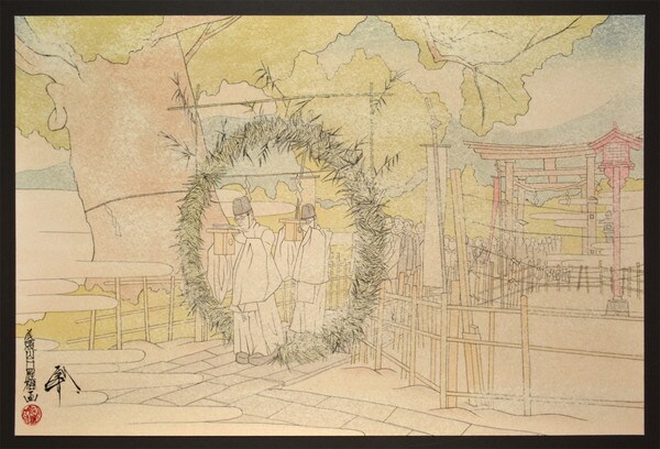 Yubuku Shrine by Yamaguchi, Keisuke (OZ), Painting