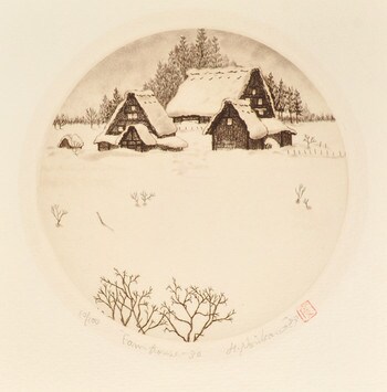 Farmhouse 30 by Norikane, Hiroto, Etching