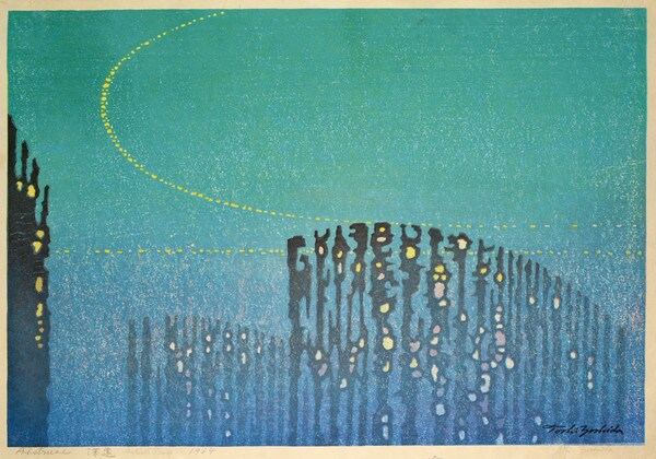 Abstruse by Yoshida, Toshi, Woodblock Print