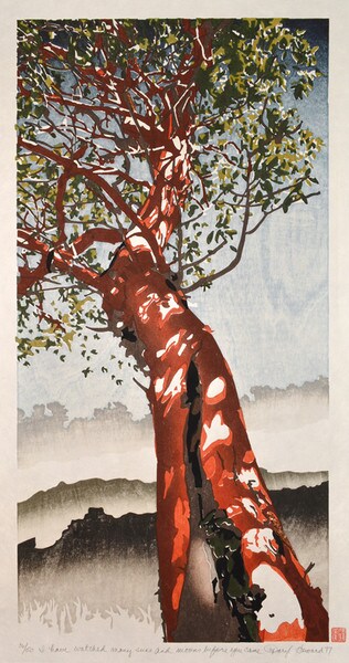 I have watched many suns and moons before you came by Howard, Daryl, Woodblock Print