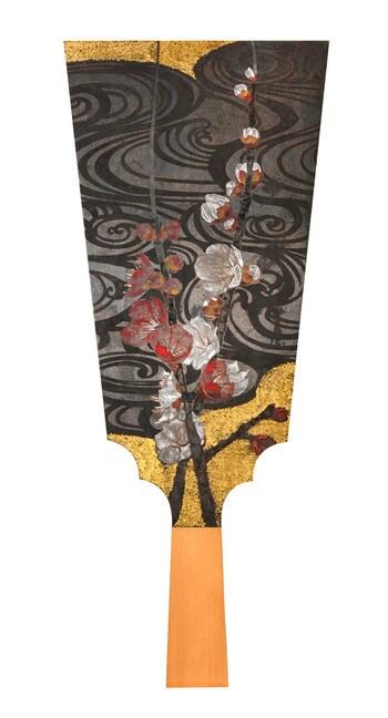 Red and White Plum by Kawase, Yoshihito, Nihonga