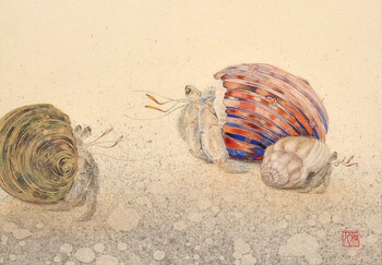 Yadokari (Hermit Crab) by Kawase, Yoshihito, Nihonga