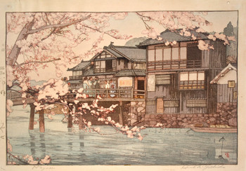 Hayase by Yoshida, Hiroshi, Woodblock Print