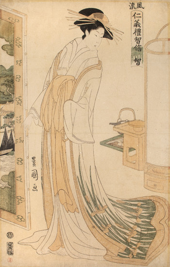 Wisdom (Chi) by Toyokuni I, Woodblock Print