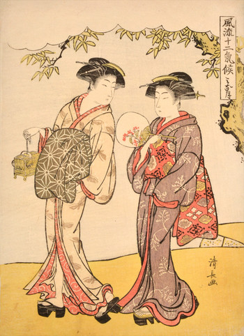 The Sixth Month: Fashionable Scenes from the Twelve Months by Kiyonaga, Woodblock Print