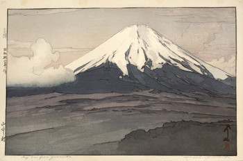 Fujisan from Yamanaka by Yoshida, Hiroshi, Woodblock Print