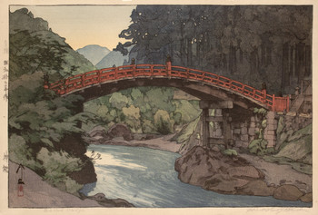 Sacred Bridge by Yoshida, Hiroshi, Woodblock Print