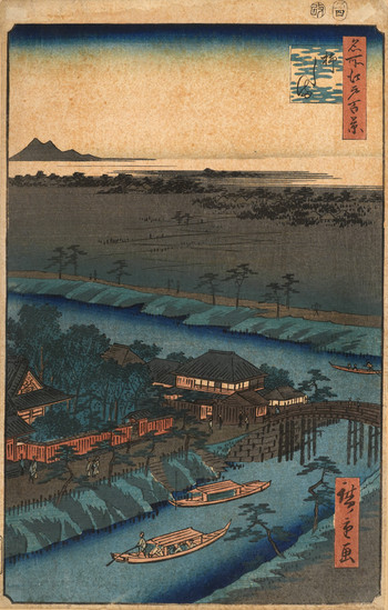 Yanagishima by Hiroshige, Woodblock Print