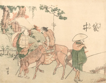 Fukuroi by Hokusai, Woodblock Print