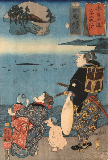 Shiojiri: Takagi Toranosuke by Kuniyoshi, Woodblock Print