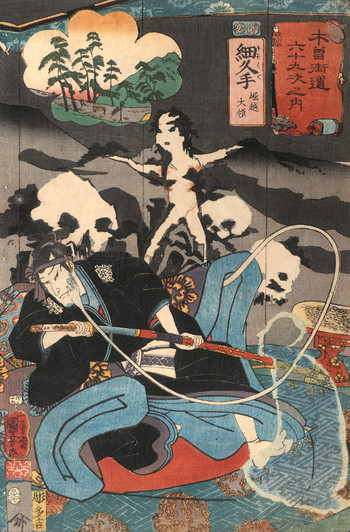 Hosokute: Lord Horikoshi by Kuniyoshi, Woodblock Print