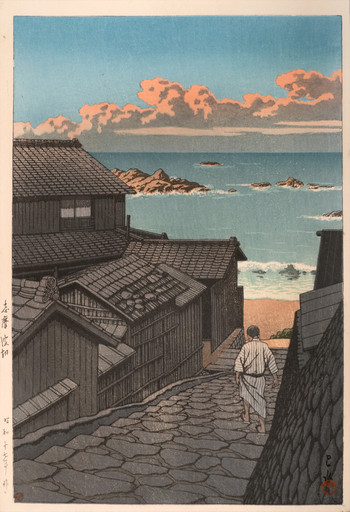 Namikiri in Shima by Hasui, Woodblock Print