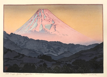 Mt. Fuji from Nagaoka, Morning by Yoshida, Toshi, Woodblock Print