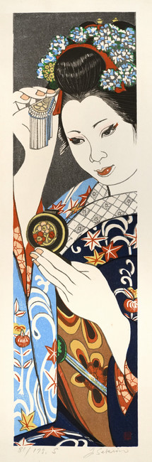 Maiko by Sekino, Jun'ichiro, Woodblock Print