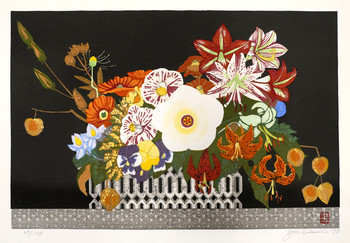 Flowers of the Four Seasons by Sekino, Jun'ichiro, Woodblock Print