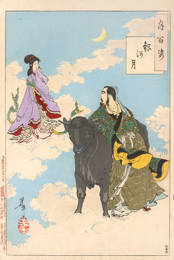 The Moon of the Milky Way by Yoshitoshi, Woodblock Print