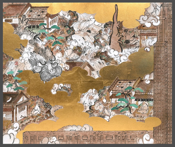 A Day in Manhattan 1 by Nishigaki, Hayaki, Nihonga