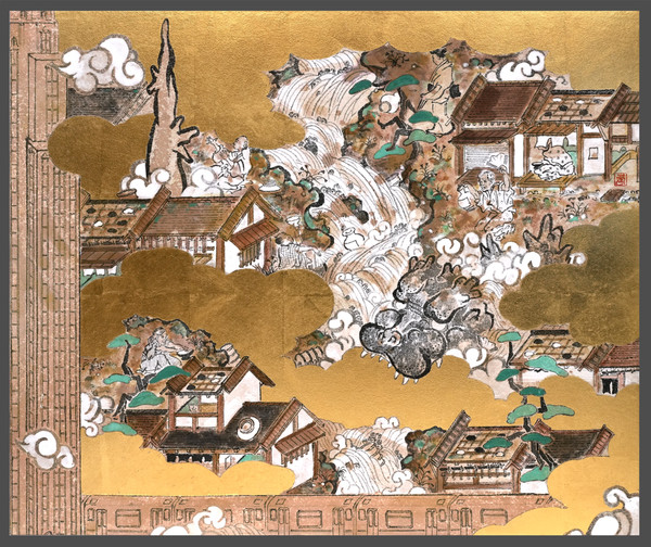 A Day in Manhattan 2 by Nishigaki, Hayaki, Nihonga