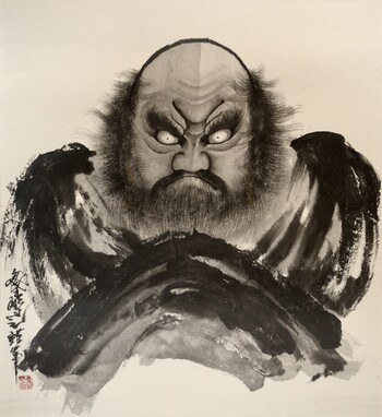Daruma by Horiyoshi III, Ink Painting
