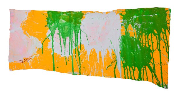 Green and White on Sunflower by Shinohara, Ushio, Acrylic Painting