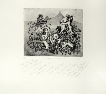 Un Voyage d' Inca I by Shinohara, Noriko, Etching