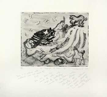 Un Voyage d'Inca V by Shinohara, Noriko, Etching